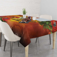 ANZAC Day Red Poppy Tablecloth Honoring The ANZAC Spirit LT05 - Polynesian Pride