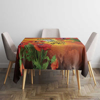ANZAC Day Red Poppy Tablecloth Honoring The ANZAC Spirit LT05 - Polynesian Pride