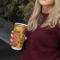 ANZAC Day Red Poppy Tumbler Cup Honoring The ANZAC Spirit LT05 - Polynesian Pride
