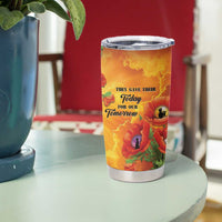 ANZAC Day Red Poppy Tumbler Cup Honoring The ANZAC Spirit LT05 - Polynesian Pride