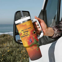 ANZAC Day Red Poppy Tumbler With Handle Honoring The ANZAC Spirit LT05 - Polynesian Pride