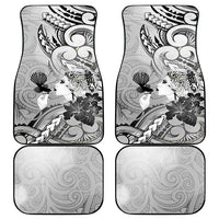 Aotearoa Maori Wahine Car Mats Fantail Bird Black Gold Marble LT05 - Polynesian Pride
