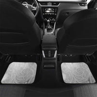Aotearoa Maori Wahine Car Mats Fantail Bird Black Gold Marble LT05 Set 2pcs - Back Black - Polynesian Pride
