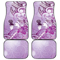 Aotearoa Maori Wahine Car Mats Fantail Bird Purple Gold Marble LT05 - Polynesian Pride