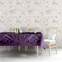 New Zealand Darts Tablecloth Maori Koru Dartboard Purple Flame