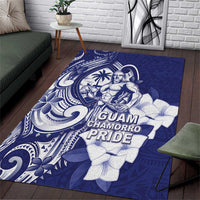 Guam Chief Quipuha Area Rug Polynesian Pattern With Guasali Flowers