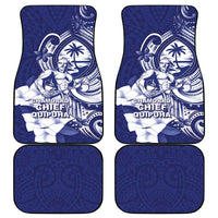 Guam Chief Quipuha Car Mats Polynesian Pattern With Guasali Flowers