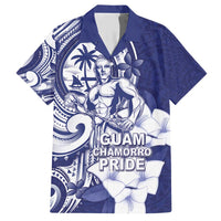 Guam Chief Quipuha Family Matching Short Sleeve Bodycon Dress and Hawaiian Shirt Polynesian Pattern With Guasali Flowers