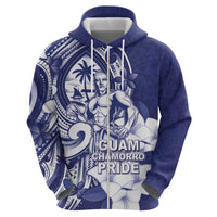 Guam Chief Quipuha Hoodie Polynesian Pattern With Guasali Flowers