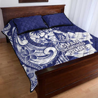 Guam Chief Quipuha Quilt Bed Set Polynesian Pattern With Guasali Flowers