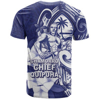 Guam Chief Quipuha T Shirt Polynesian Pattern With Guasali Flowers