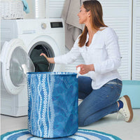 Hawaii Prince Kuhio Laundry Basket Blue Hawaiian Lau Maia With Leis LT05 - Polynesian Pride
