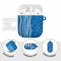 Hawaii Prince Kuhio AirPods Case Blue Hawaiian Lau Maia With Leis LT05 - Polynesian Pride