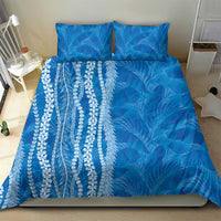 Hawaii Prince Kuhio Bedding Set Blue Hawaiian Lau Maia With Leis LT05 - Polynesian Pride