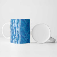 Hawaii Prince Kuhio Ceramic Mug Blue Hawaiian Lau Maia With Leis LT05 - Polynesian Pride