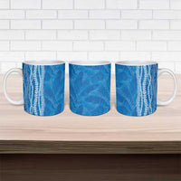 Hawaii Prince Kuhio Ceramic Mug Blue Hawaiian Lau Maia With Leis LT05 - Polynesian Pride