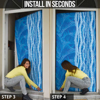Hawaii Prince Kuhio Door Cover Blue Hawaiian Lau Maia With Leis