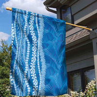 Hawaii Prince Kuhio Garden Flag Blue Hawaiian Lau Maia With Leis LT05 - Polynesian Pride