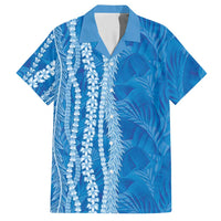 Hawaii Prince Kuhio Hawaiian Shirt Blue Hawaiian Lau Maia With Leis LT05 Blue - Polynesian Pride
