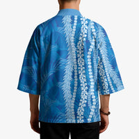 Hawaii Prince Kuhio Kimono Blue Hawaiian Lau Maia With Leis LT05 - Polynesian Pride