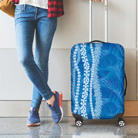 Hawaii Prince Kuhio Luggage Cover Blue Hawaiian Lau Maia With Leis LT05 - Polynesian Pride
