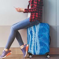 Hawaii Prince Kuhio Luggage Cover Blue Hawaiian Lau Maia With Leis LT05 - Polynesian Pride