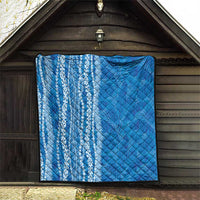 Hawaii Prince Kuhio Quilt Blue Hawaiian Lau Maia With Leis LT05 - Polynesian Pride