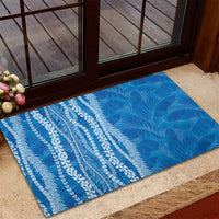 Hawaii Prince Kuhio Rubber Doormat Blue Hawaiian Lau Maia With Leis LT05 - Polynesian Pride