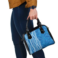 Hawaii Prince Kuhio Shoulder Handbag Blue Hawaiian Lau Maia With Leis LT05 - Polynesian Pride