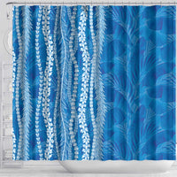 Hawaii Prince Kuhio Shower Curtain Blue Hawaiian Lau Maia With Leis LT05 - Polynesian Pride