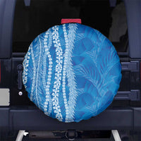 Hawaii Prince Kuhio Spare Tire Cover Blue Hawaiian Lau Maia With Leis LT05 No hole Blue - Polynesian Pride