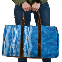 Hawaii Prince Kuhio Travel Bag Blue Hawaiian Lau Maia With Leis LT05 Blue - Polynesian Pride