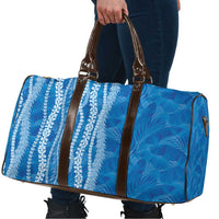 Hawaii Prince Kuhio Travel Bag Blue Hawaiian Lau Maia With Leis LT05 - Polynesian Pride