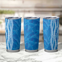 Hawaii Prince Kuhio Tumbler Cup Blue Hawaiian Lau Maia With Leis LT05 - Polynesian Pride