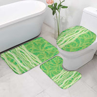 Hawaii Prince Kuhio Bathroom Set Lime Green Hawaiian Lau Maia With Leis LT05 - Polynesian Pride