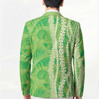 Hawaii Prince Kuhio Blazer Lime Green Hawaiian Lau Maia With Leis LT05 - Polynesian Pride
