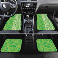 Hawaii Prince Kuhio Car Mats Lime Green Hawaiian Lau Maia With Leis LT05 Set 4pcs Green - Polynesian Pride