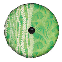 Hawaii Prince Kuhio Spare Tire Cover Lime Green Hawaiian Lau Maia With Leis LT05 - Polynesian Pride