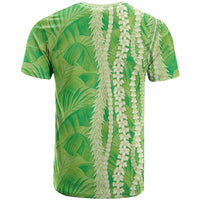 Hawaii Prince Kuhio T Shirt Lime Green Hawaiian Lau Maia With Leis LT05 - Polynesian Pride