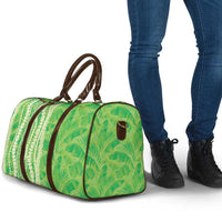 Hawaii Prince Kuhio Travel Bag Lime Green Hawaiian Lau Maia With Leis LT05 - Polynesian Pride