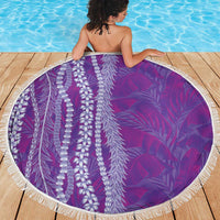 Hawaii Prince Kuhio Beach Blanket Violet Hawaiian Lau Maia With Leis LT05 - Polynesian Pride