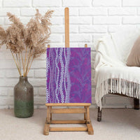 Hawaii Prince Kuhio Canvas Wall Art Violet Hawaiian Lau Maia With Leis LT05 - Polynesian Pride
