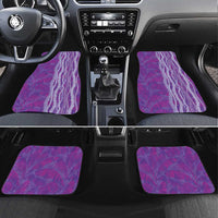 Hawaii Prince Kuhio Car Mats Violet Hawaiian Lau Maia With Leis LT05 Set 4pcs Violet - Polynesian Pride
