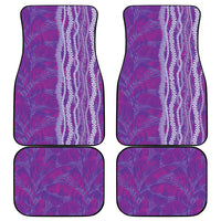 Hawaii Prince Kuhio Car Mats Violet Hawaiian Lau Maia With Leis LT05 - Polynesian Pride