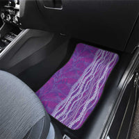 Hawaii Prince Kuhio Car Mats Violet Hawaiian Lau Maia With Leis LT05 - Polynesian Pride