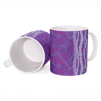 Hawaii Prince Kuhio Ceramic Mug Violet Hawaiian Lau Maia With Leis LT05 - Polynesian Pride