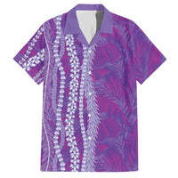 Hawaii Prince Kuhio Hawaiian Shirt Violet Hawaiian Lau Maia With Leis LT05 Violet - Polynesian Pride