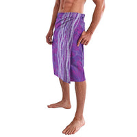 Hawaii Prince Kuhio Lavalava Violet Hawaiian Lau Maia With Leis LT05 - Polynesian Pride