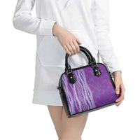 Hawaii Prince Kuhio Shoulder Handbag Violet Hawaiian Lau Maia With Leis LT05 - Polynesian Pride