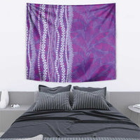 Hawaii Prince Kuhio Tapestry Violet Hawaiian Lau Maia With Leis LT05 - Polynesian Pride